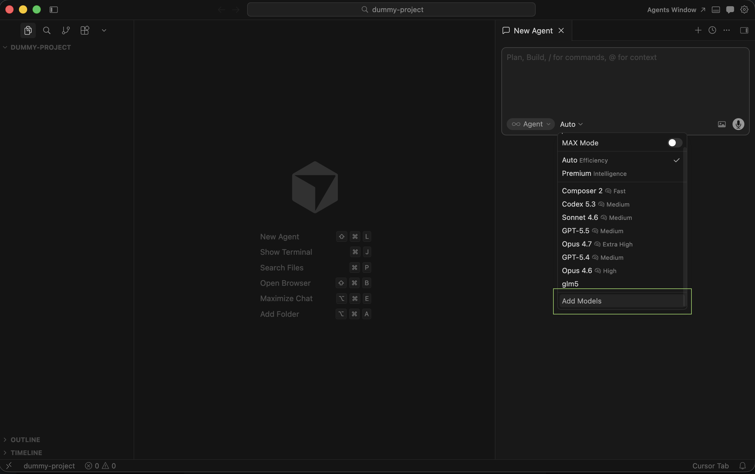 Click Add models